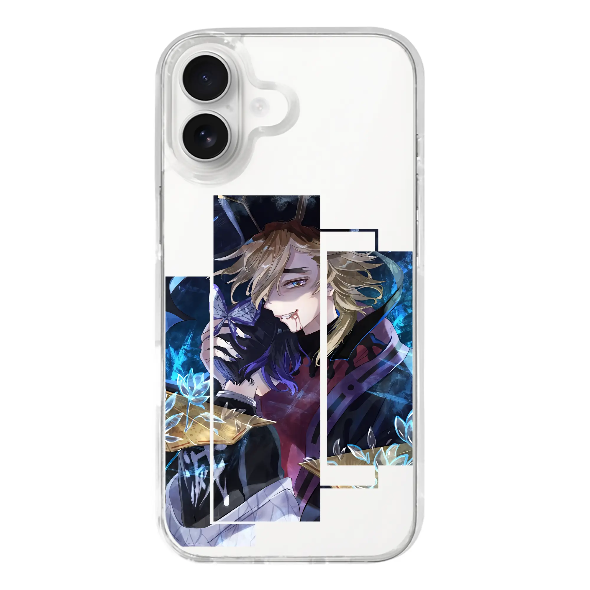 鬼滅の刃 グッズ,童磨 - iPhone 17シリーズ 透明スマホケース – 薄型・耐衝撃・精密フィット保護カバー